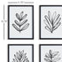 SKETCHED LEAF PRINTS, SET OF 4 - view 2