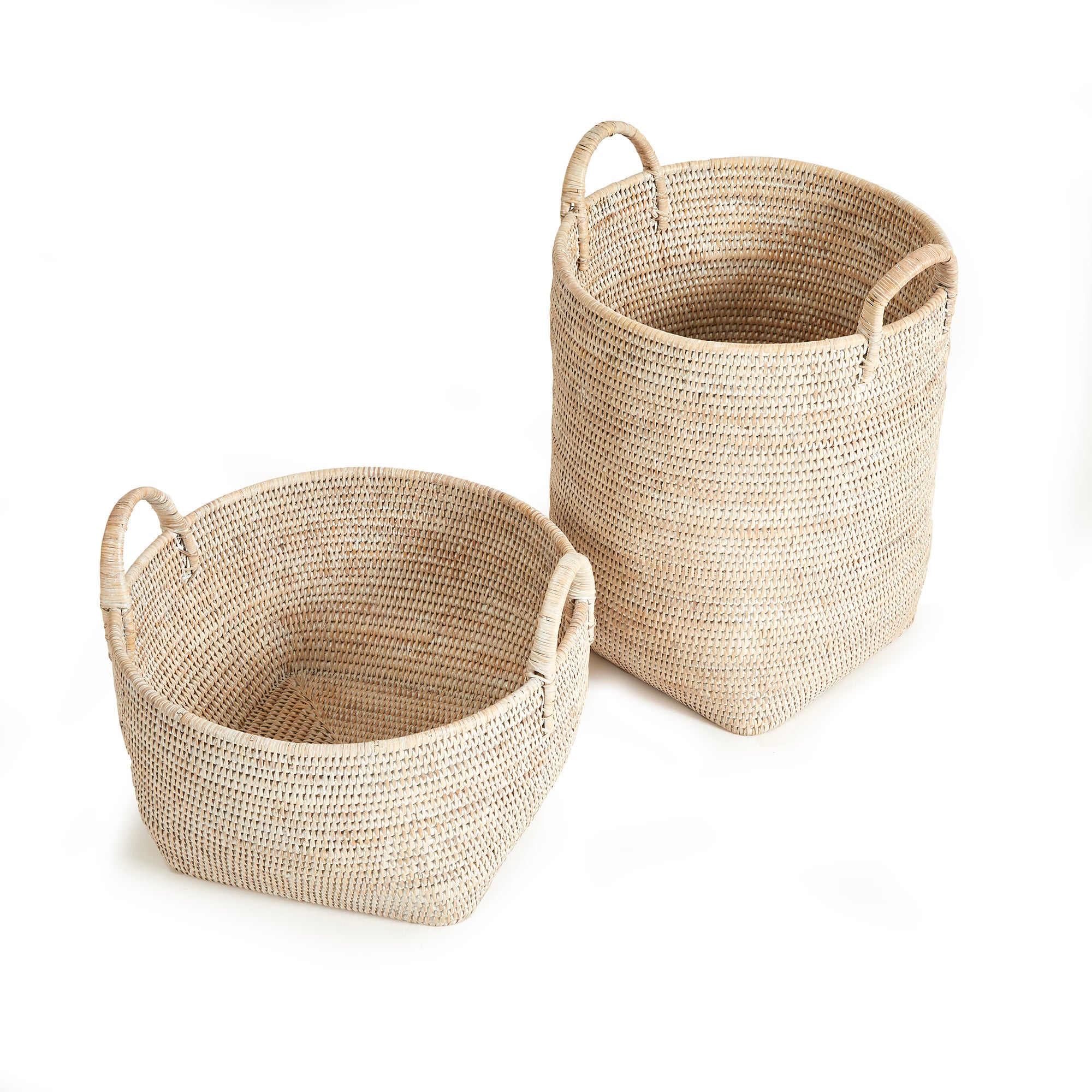Burma Rattan Orchard Baskets, Set Of 2 - View 2