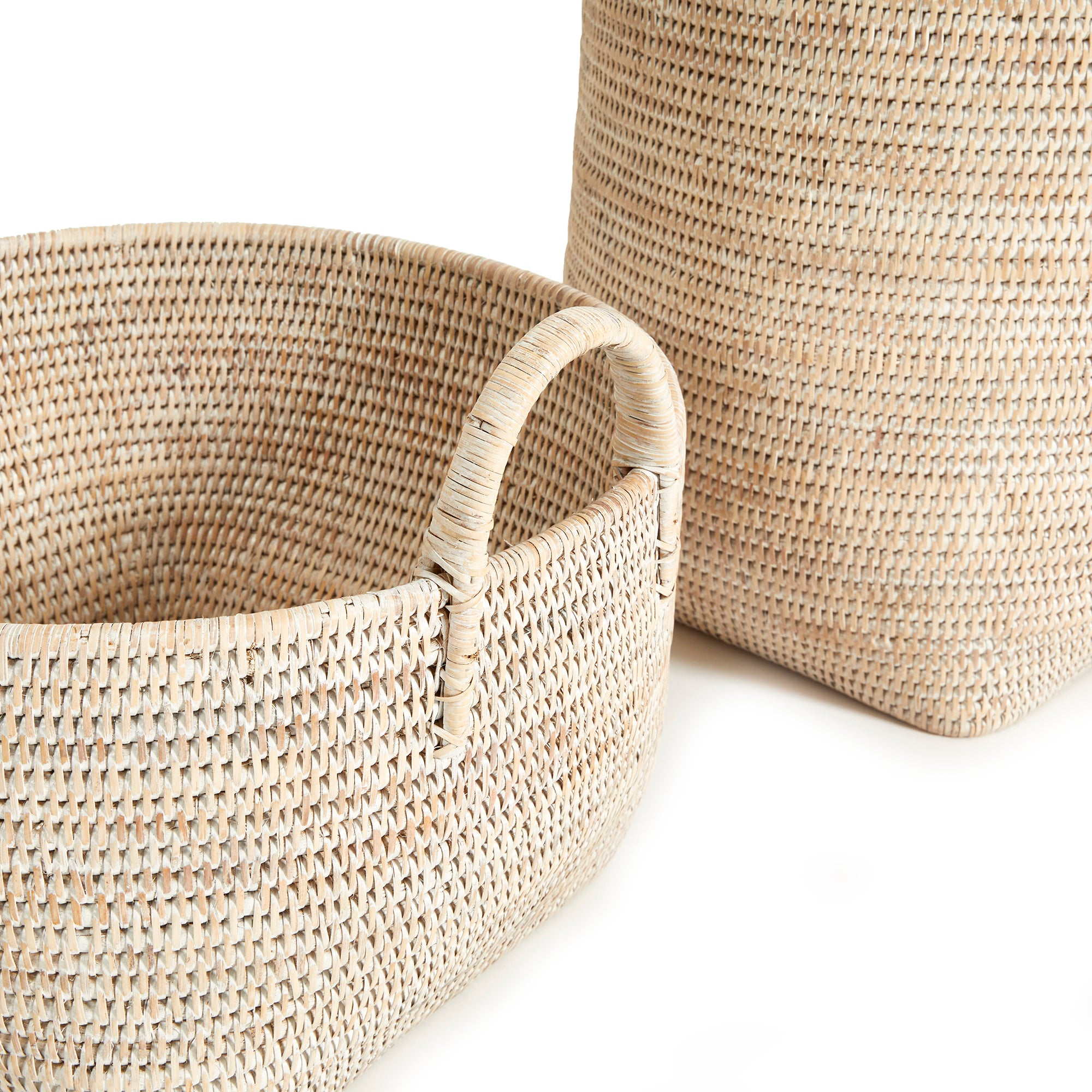 Burma Rattan Orchard Baskets, Set Of 2 - View 3