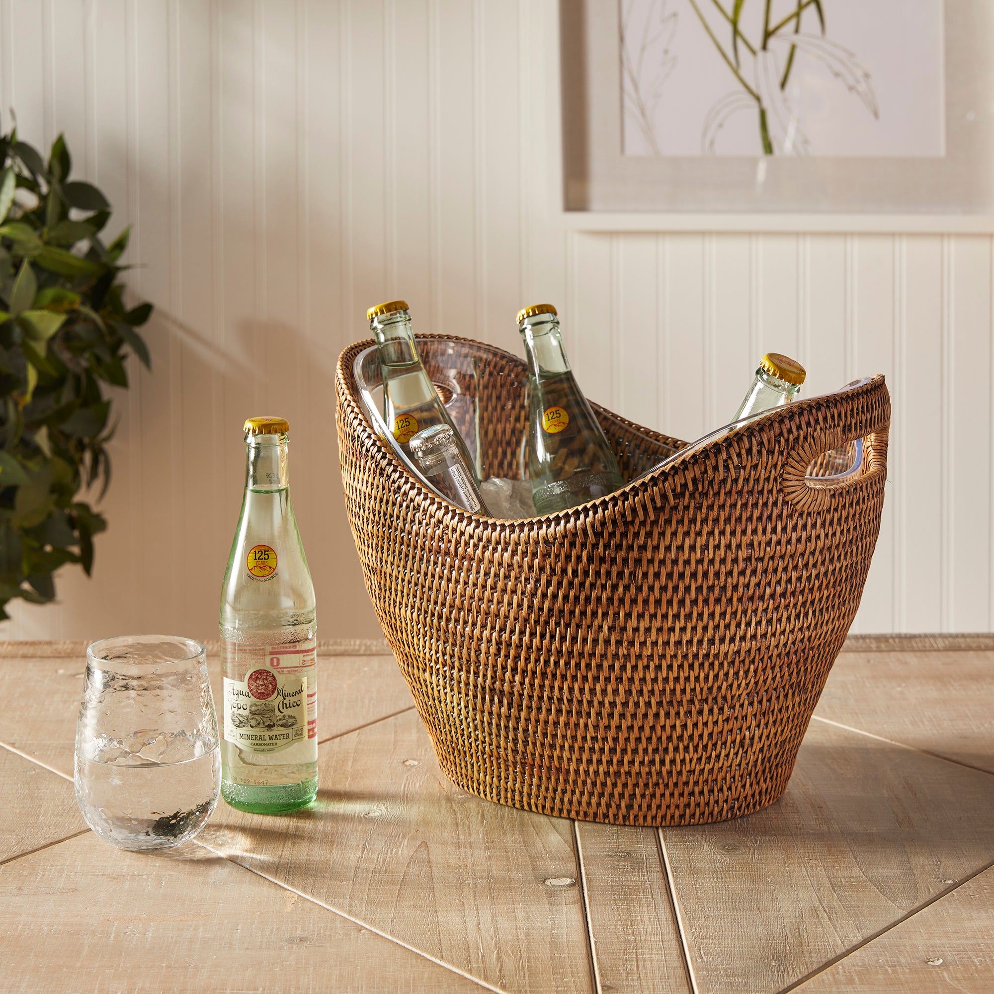 Burma Rattan Beverage Tub Large - View 2