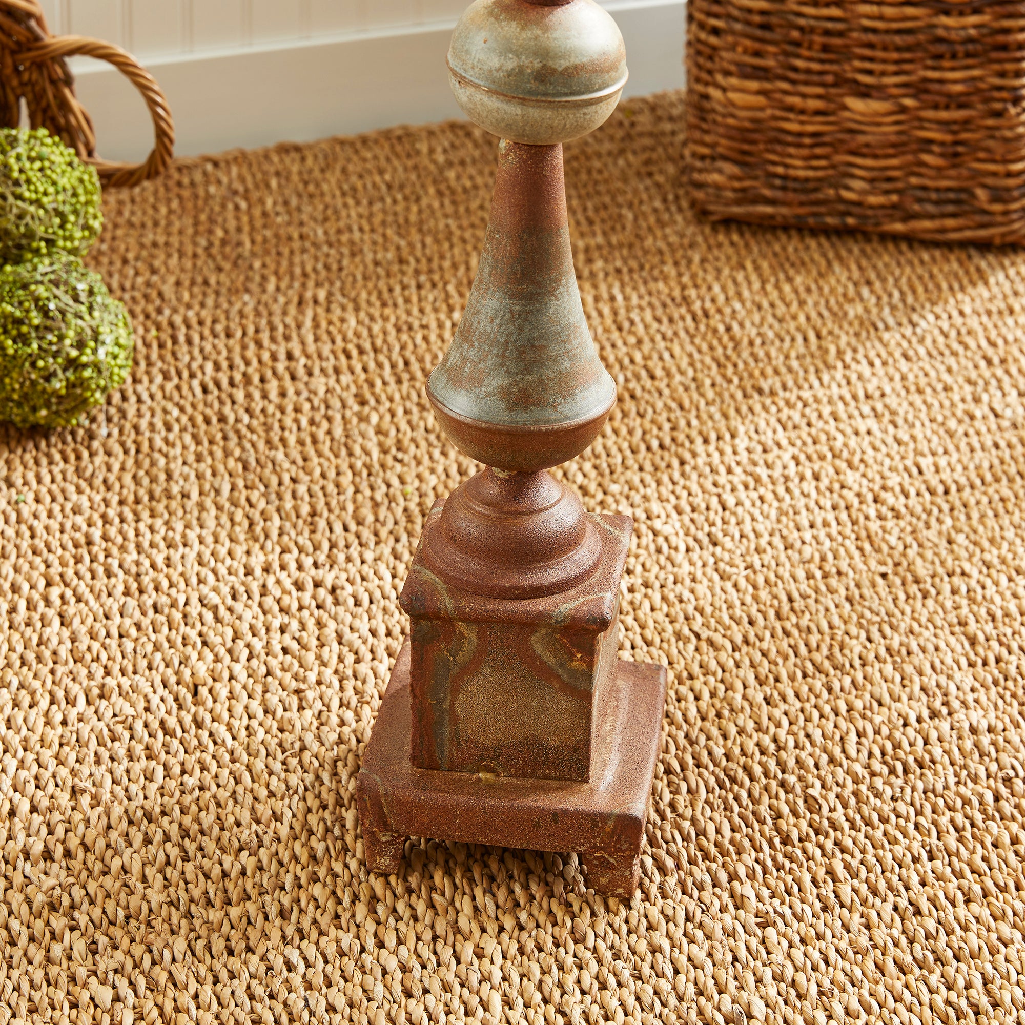 WEATHERED METAL ORNATE FINIAL - view 5