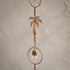 Metal Rain Chain Palm Tree and Bell, 72"