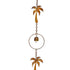 Metal Rain Chain Palm Tree and Bell, 72"