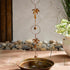 Metal Rain Chain Palm Tree and Bell, 72"