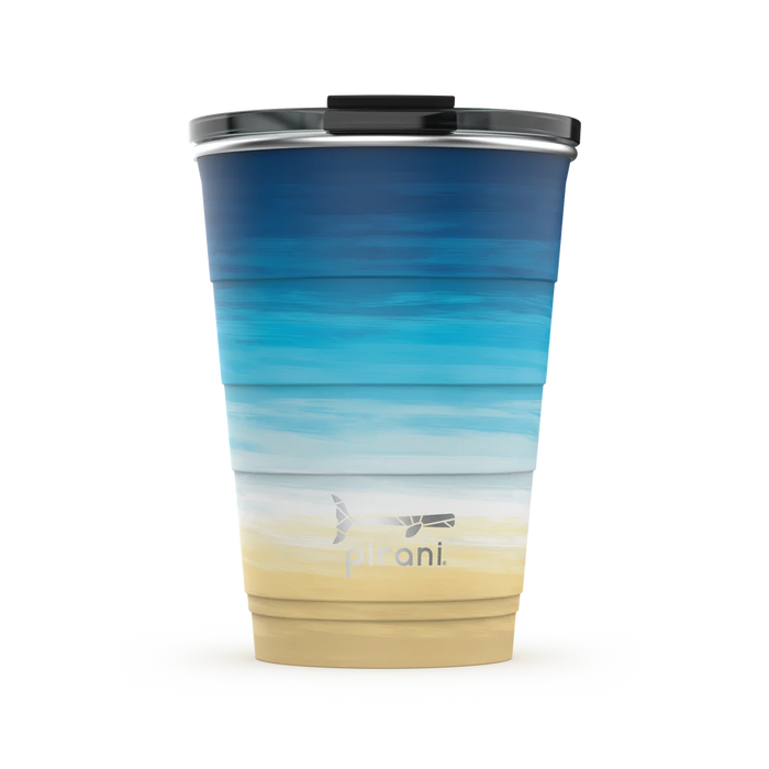 16oz Ombre Insulated Stackable Tumbler - Sand Castle By Pirani Life