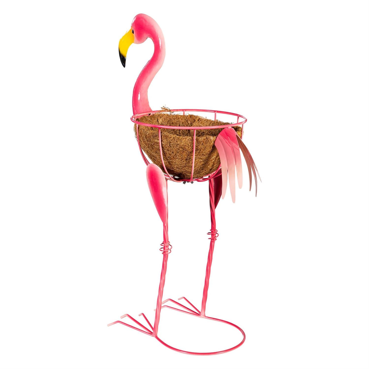Metal Flamingo with Coco Insert