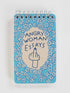 Angry Woman Essays 3x5 Spiral Notebook