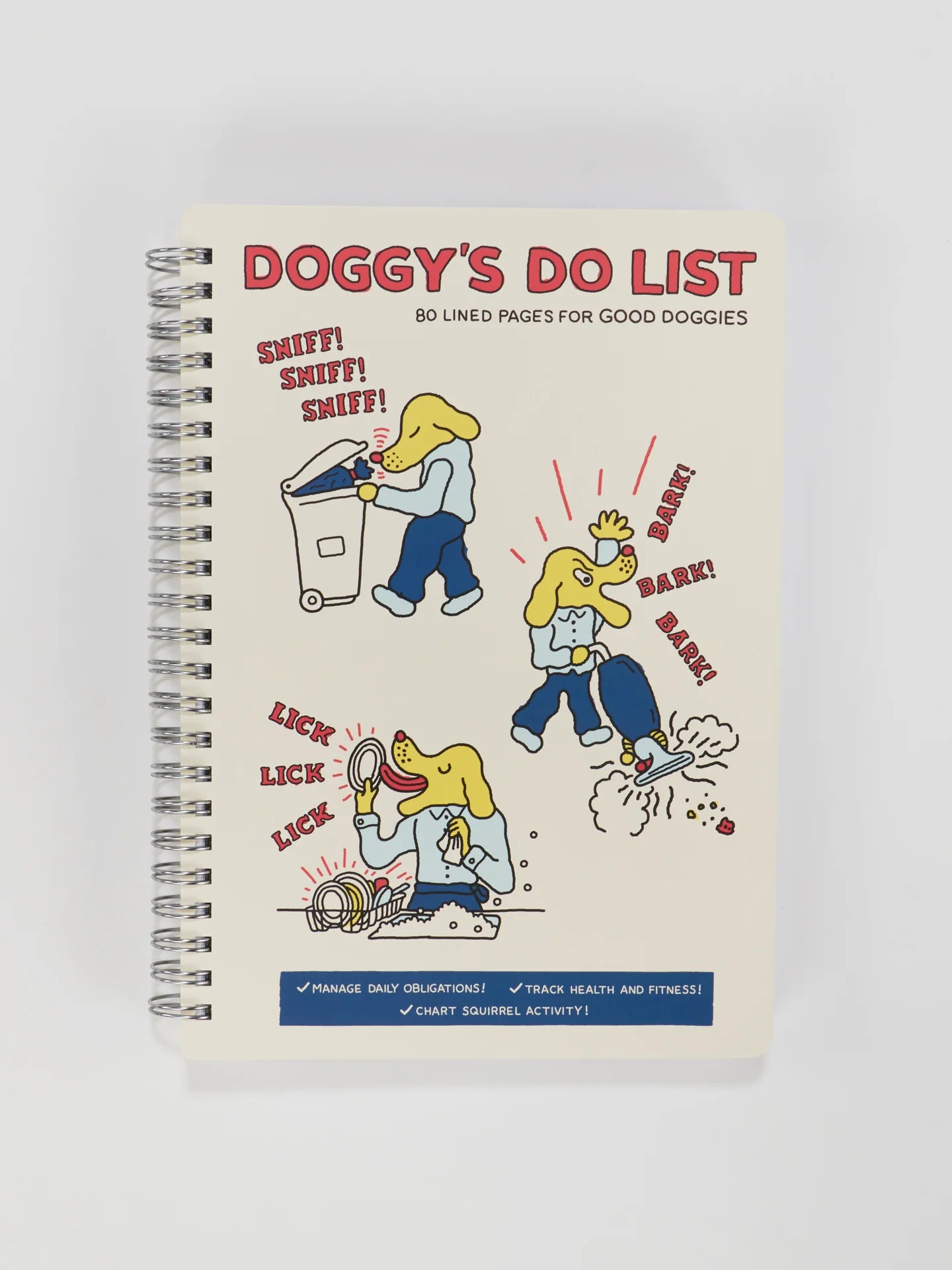 Doggy Do List 6x8 Spiral Notebook