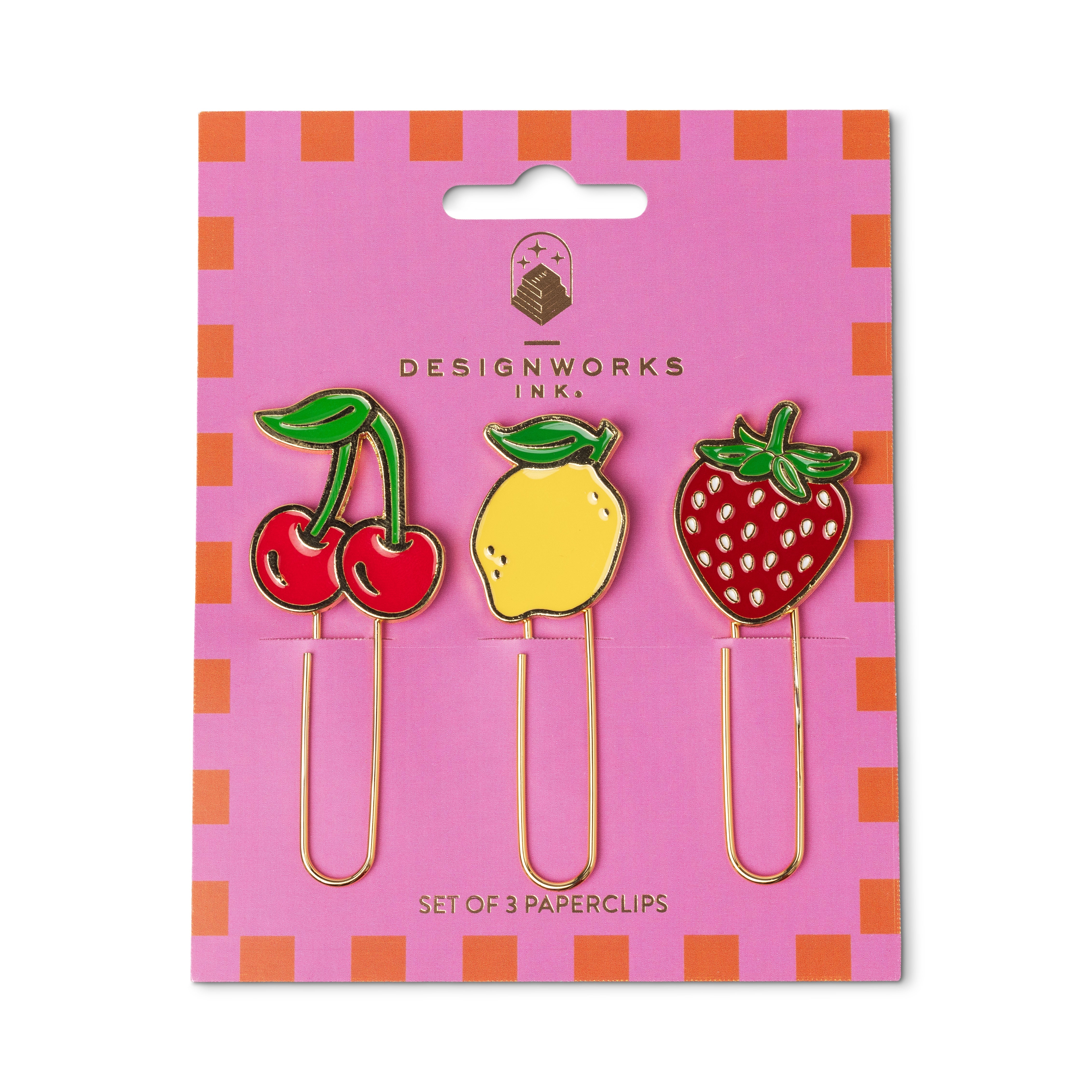Set of 3 Paperclips - Fruit - A. Dodson's