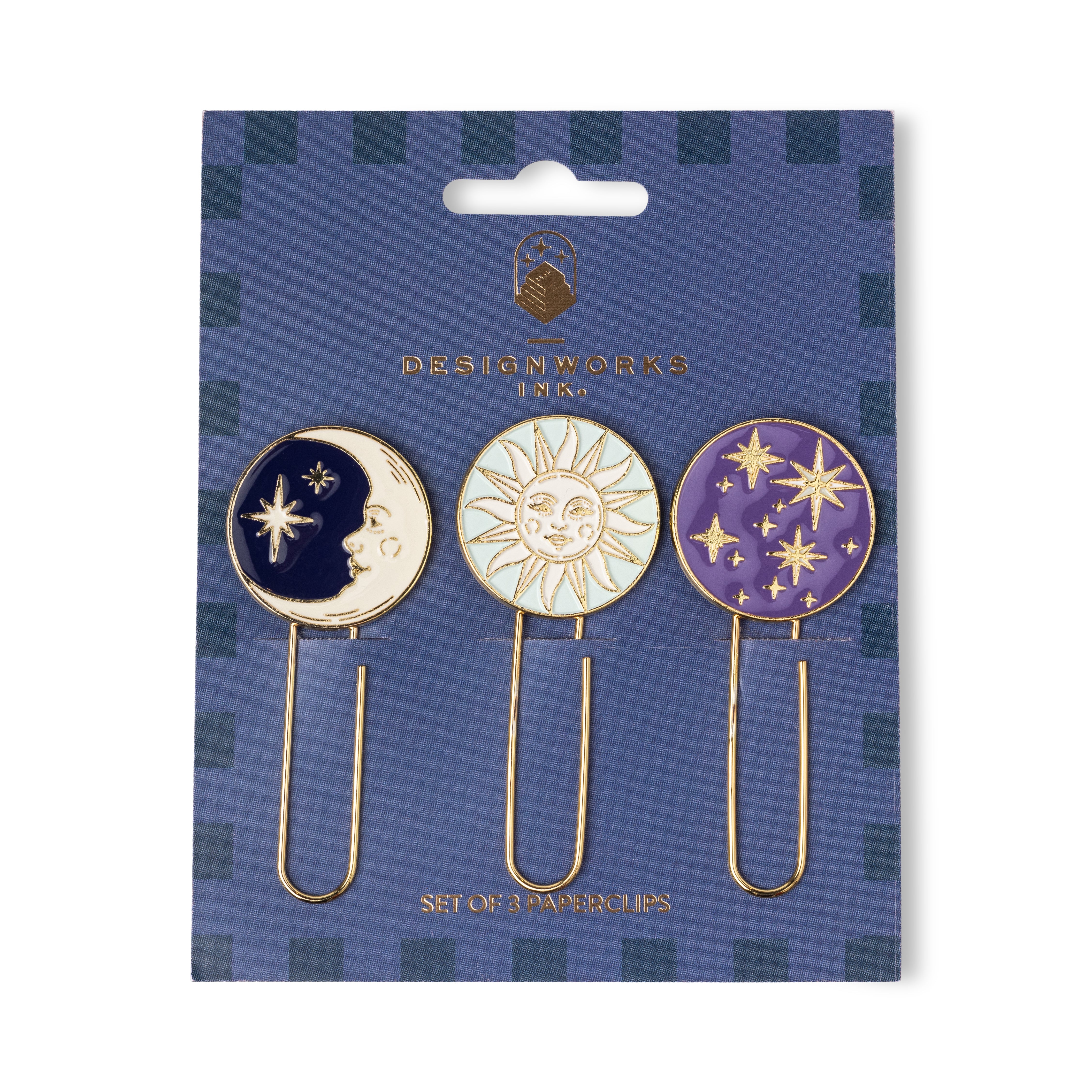 Set of 3 Paperclips - Celestial