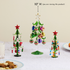 Mini Glass Christmas Tree with Retro Ornaments - view 3