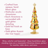 Gold Grand Jewel Glass Tree, Small - view 3