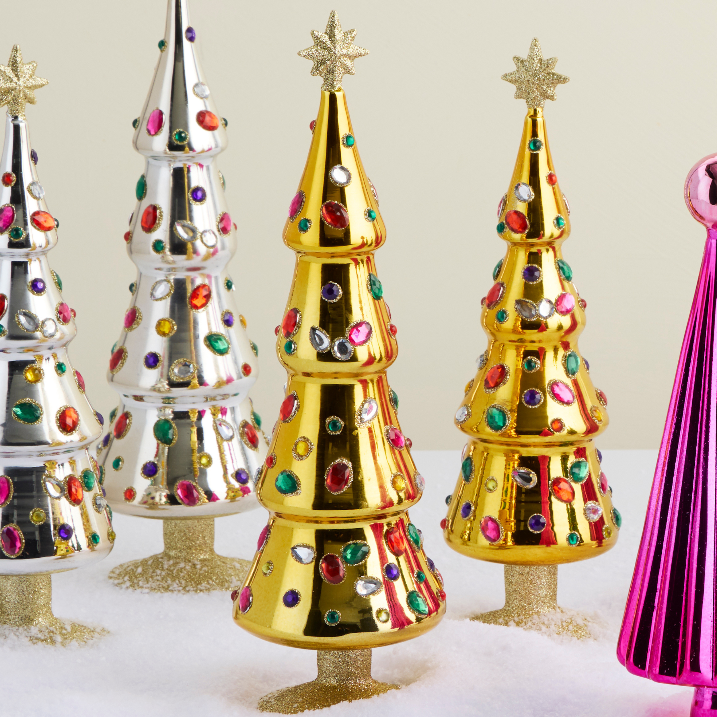 Gold Grand Jewel Glass Tree, Large - view 2