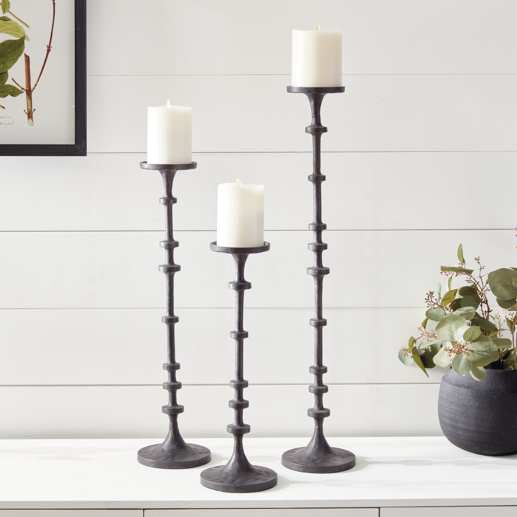 Abacus Candle Stands, Set Of 3 - View 2