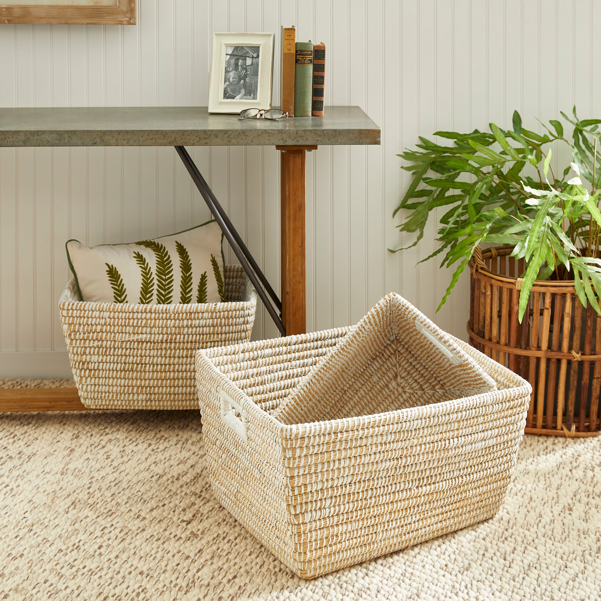 Rivergrass Rectangular Baskets, Set Of 3 - View 4