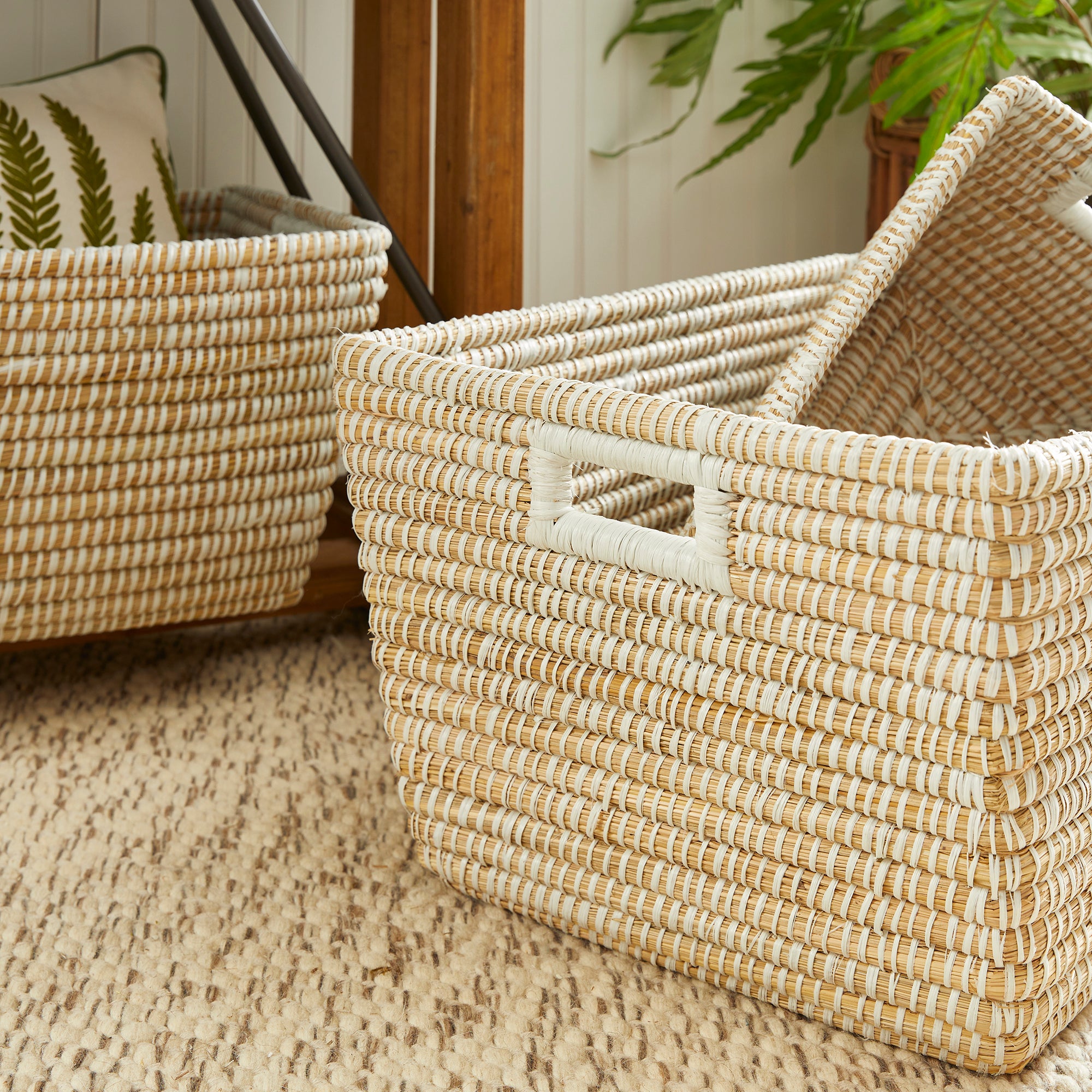 Rivergrass Rectangular Baskets, Set Of 3 - View 6