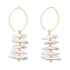 Rita - Three Pearl Stack Fish Hook Earrings by Leslie Curtis