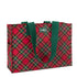 SWIG SChristmas Plaid Reusable Gift Bag Large