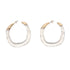 Maya-Clear Resin Hoop Earring