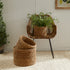 SEAGRASS ROUND BASKETS WITH CUFFS, SET OF 3 - view 2