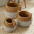 Seagrass Round Baskets With Handles, Set Of 3 - View 4