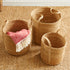 SEAGRASS ROUND BASKETS WITH LONG HANDLES, SET OF 3 - view 6