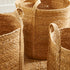 SEAGRASS ROUND BASKETS WITH LONG HANDLES, SET OF 3 - view 7