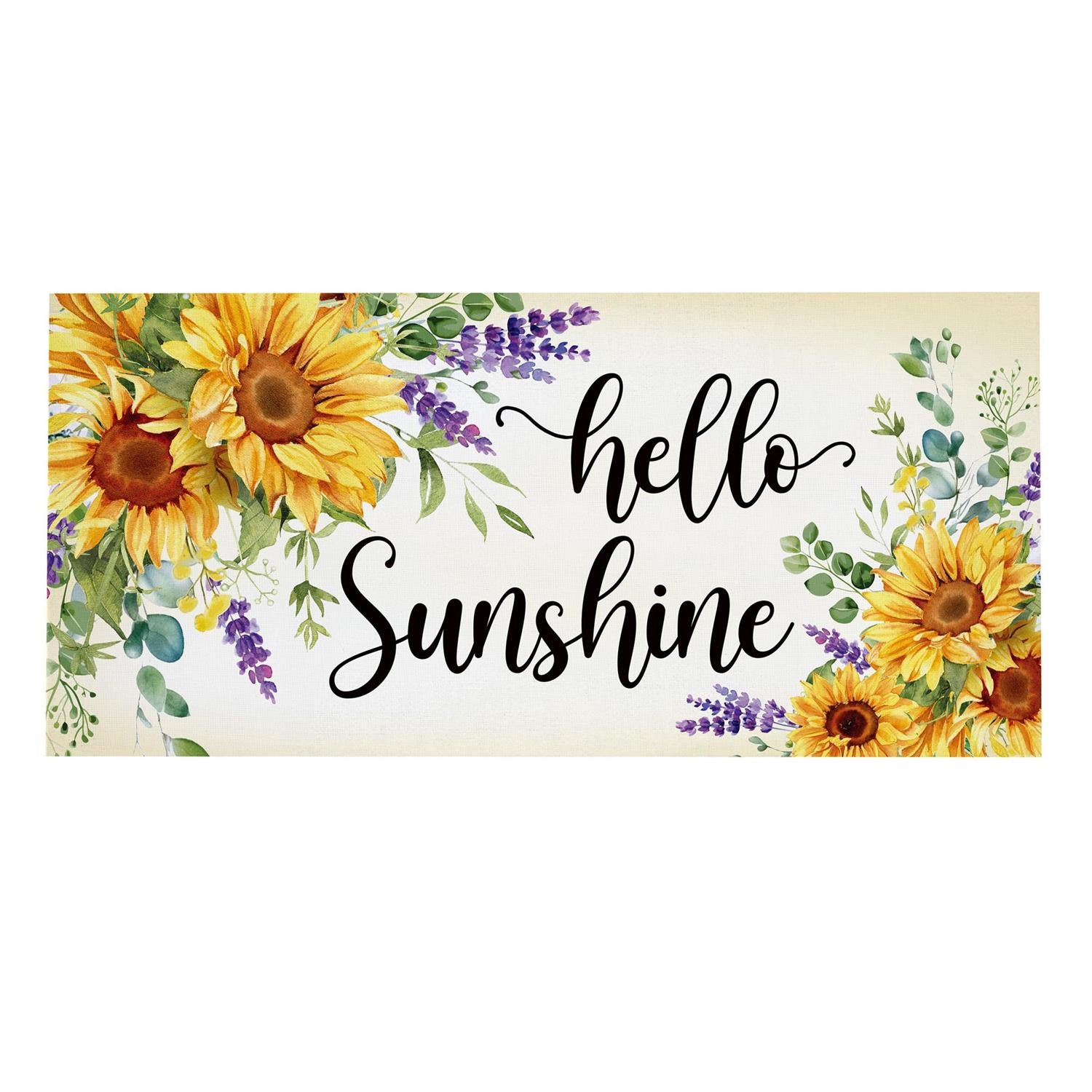 Hello Sunshine Sunflower Sassafras Switch Mat by Evergreen
