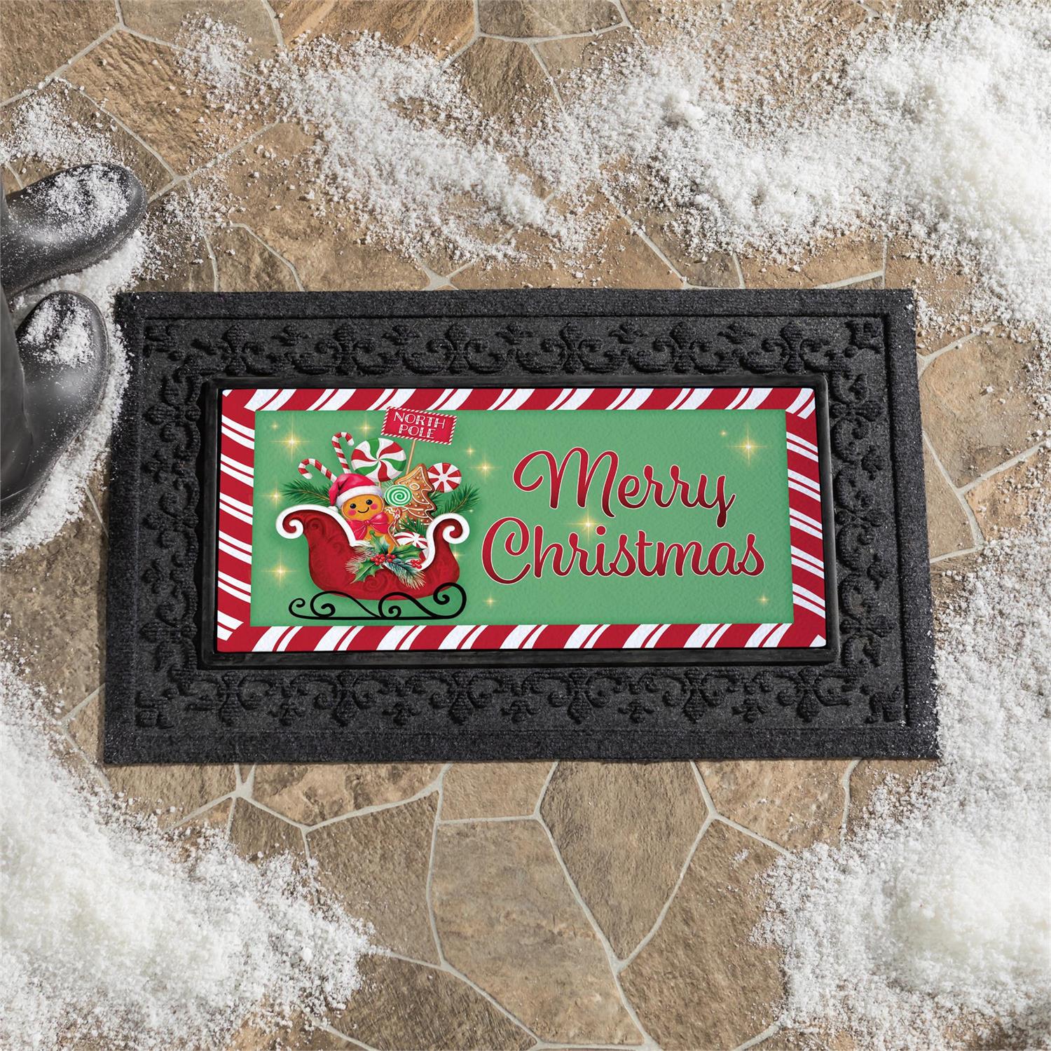 North Pole Treats Sleigh Sassafras Switch Mat