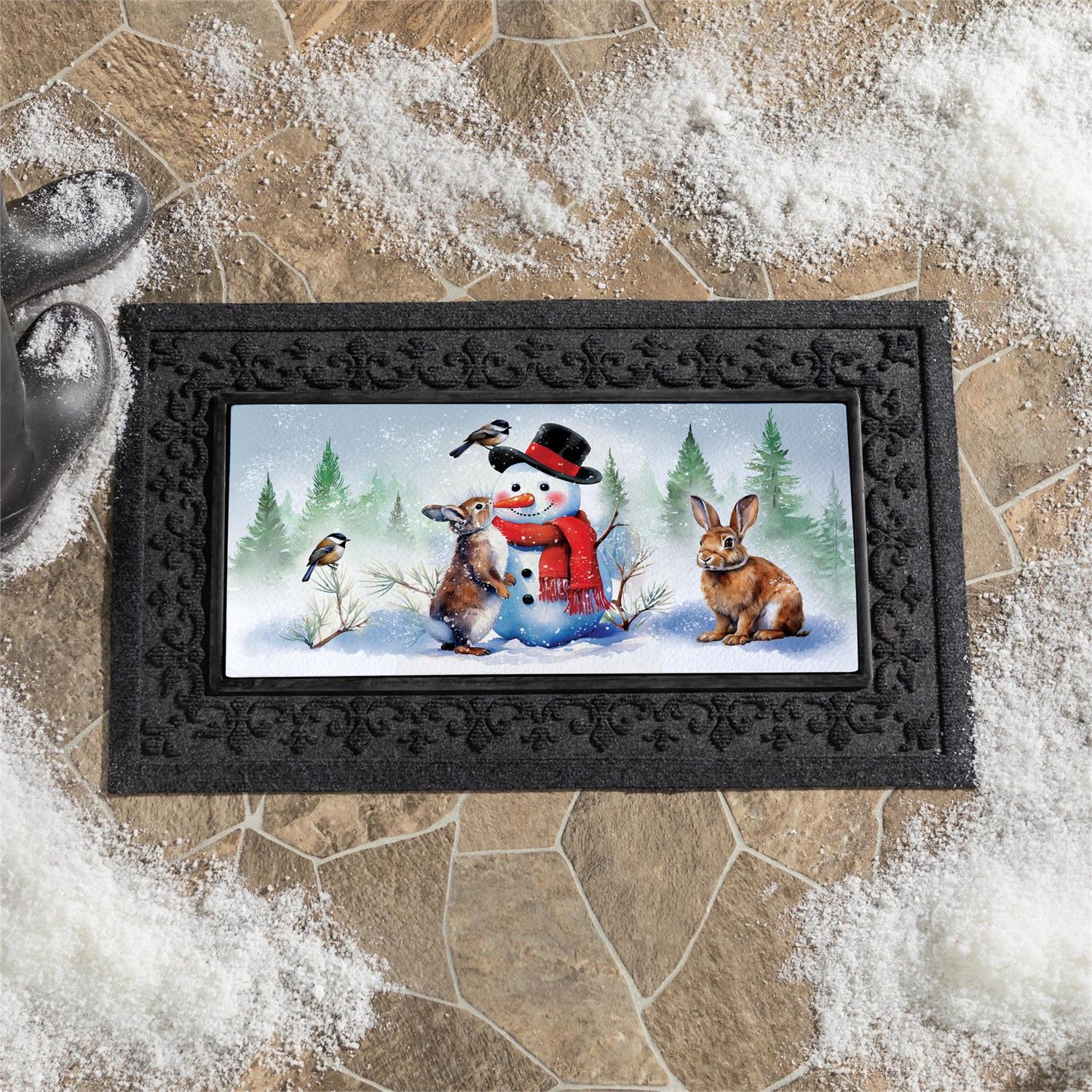 Snowman & Friends Sassafras Switch Mat