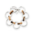 Simone - Silver Tortoise Link Bracelet by Leslie Curtis