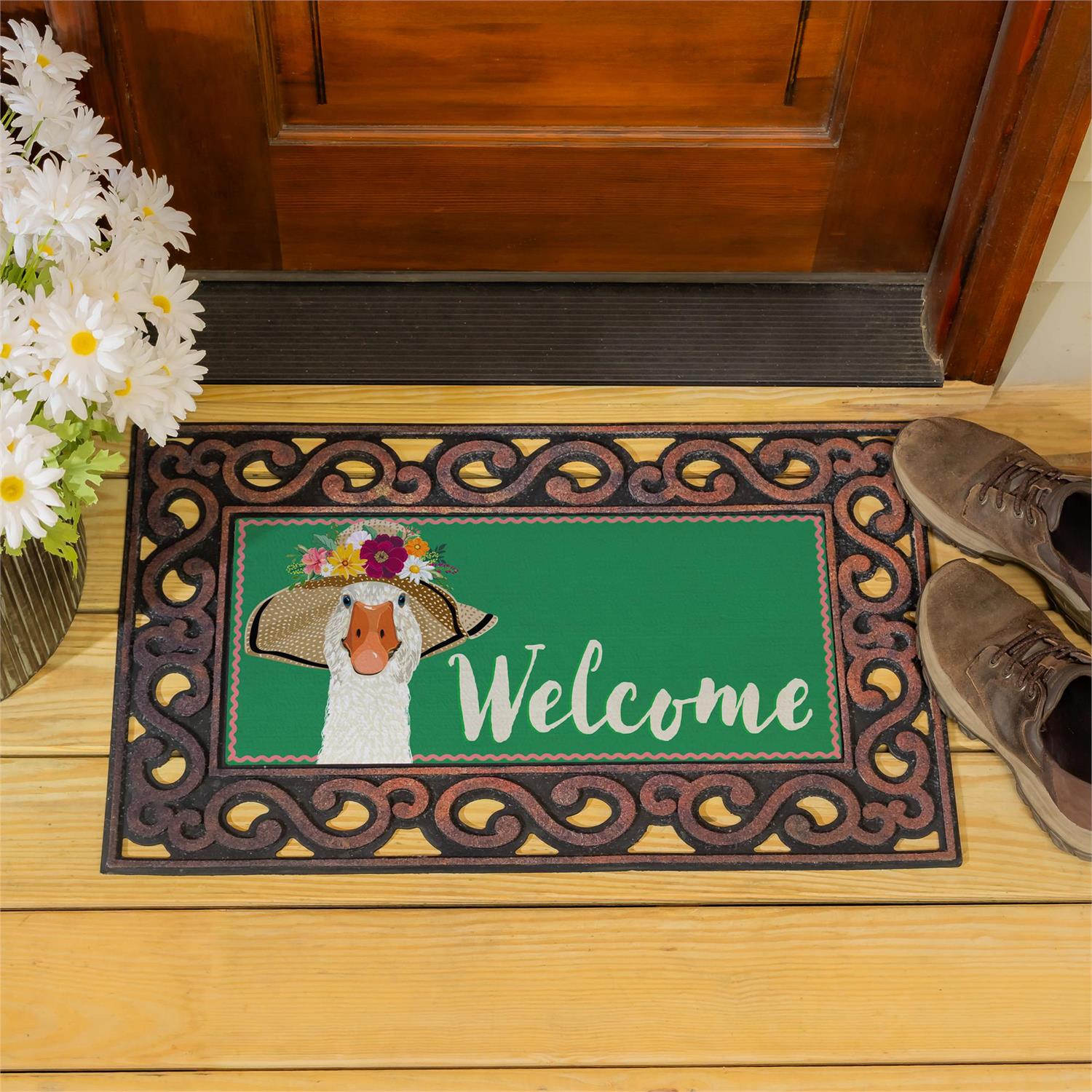 Flowery Goose Sassafras Switch Mat by Evergreen - view 2