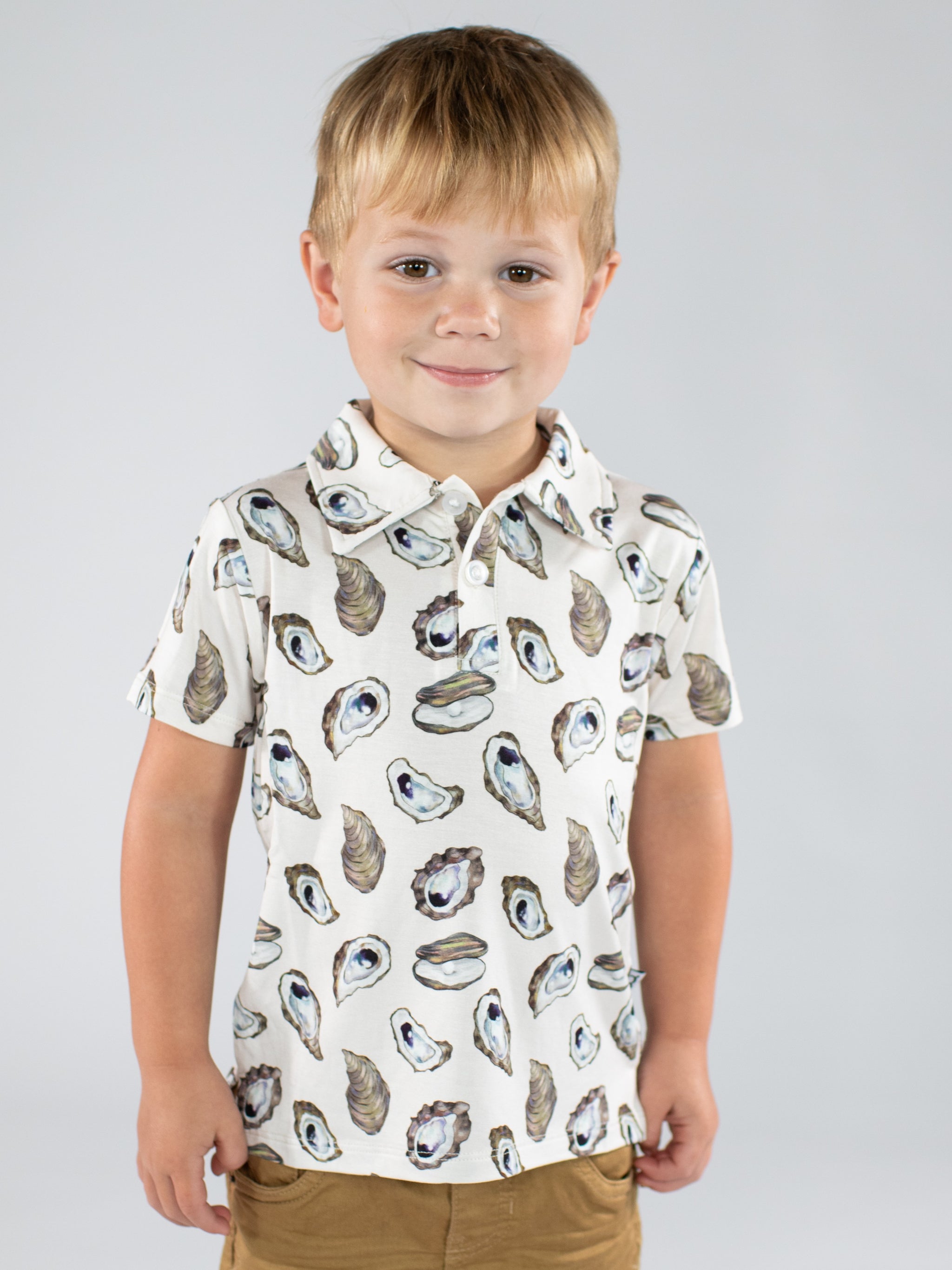 SS Polo Shirt - Oysters by Goosies - A. Dodson's