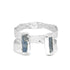 Sterling - Silver Blue Quartz Adjustable Cuff by Leslie Curtis