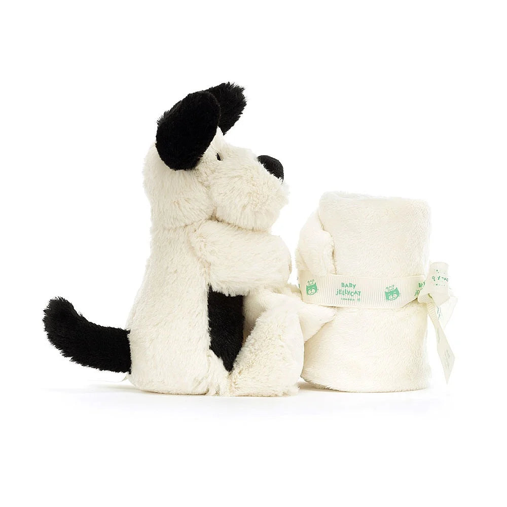 Bashful Black & Cream Puppy Soother By Jellycat - A. Dodson's