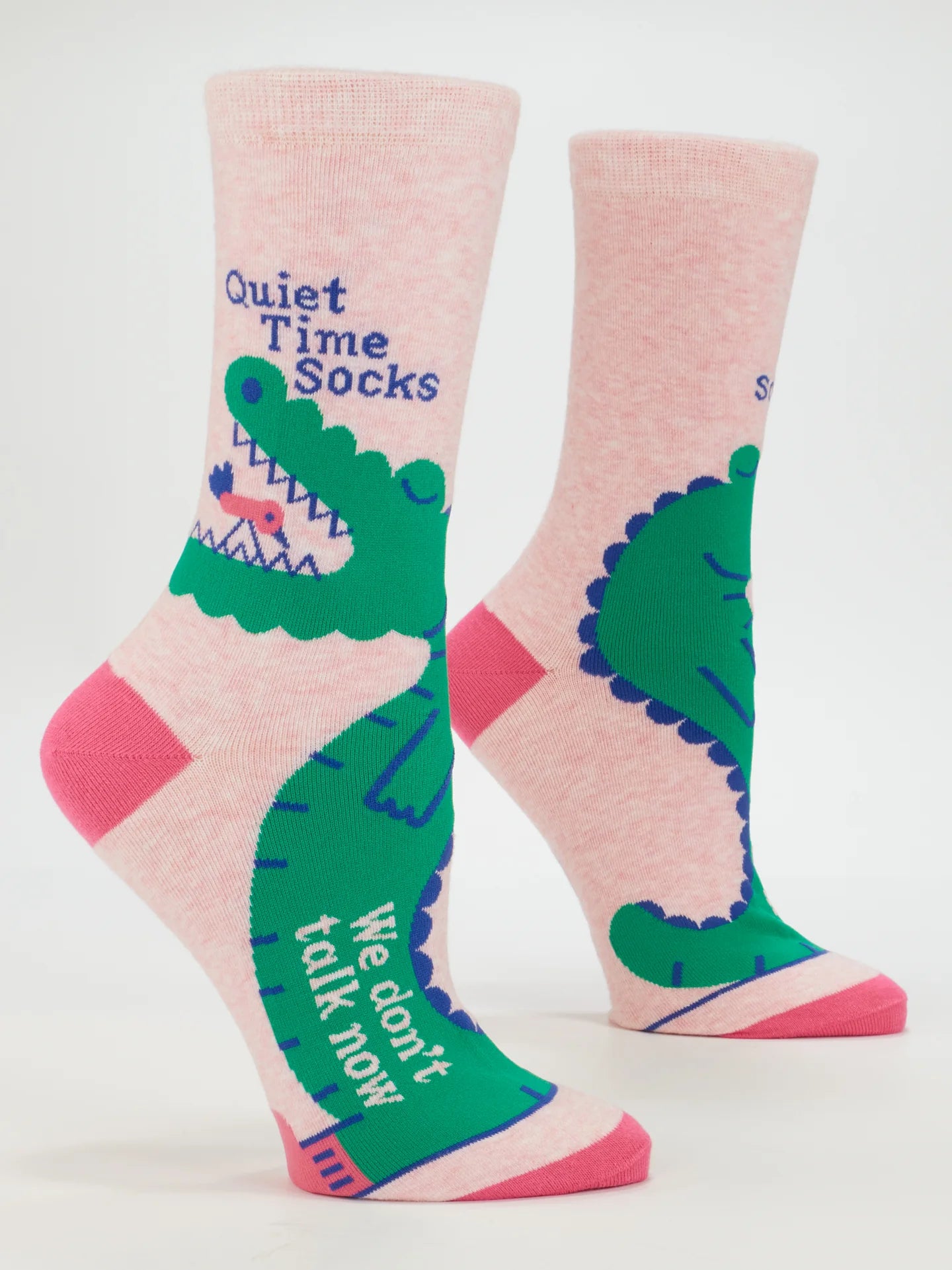 Quiet Time Socks. We Don't Talk Now. W-Crew Socks
