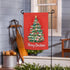 Heartfelt Cheer Christmas Tree Suede Garden Flag