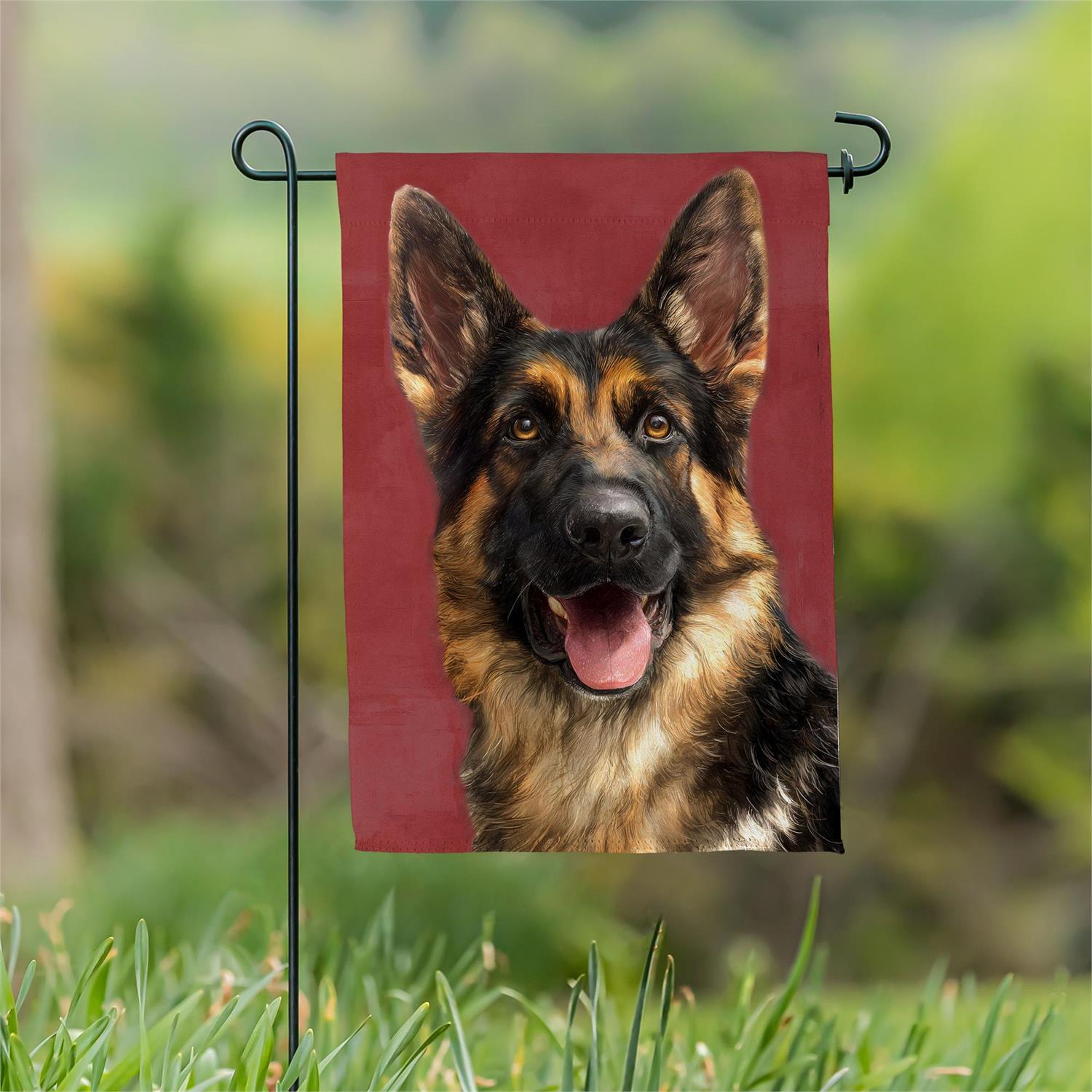 Pet Central  Photo Dogs, German Shephard Suede Garden Flag