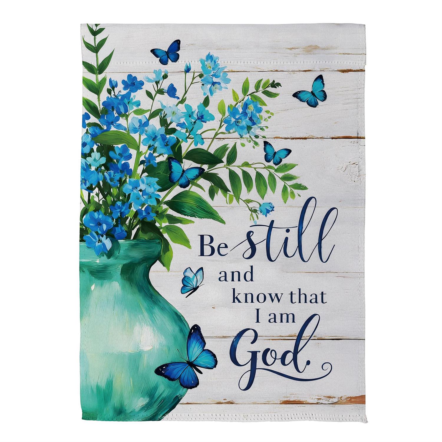 Be Still Suede Garden Flag Garden by Evergreen