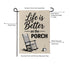 Life Is Better Suede Flag Garden by Evergreen - view 2