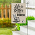 Life Is Better Suede Flag Garden by Evergreen - view 3