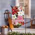 Blooming Winter Suede Garden Flag