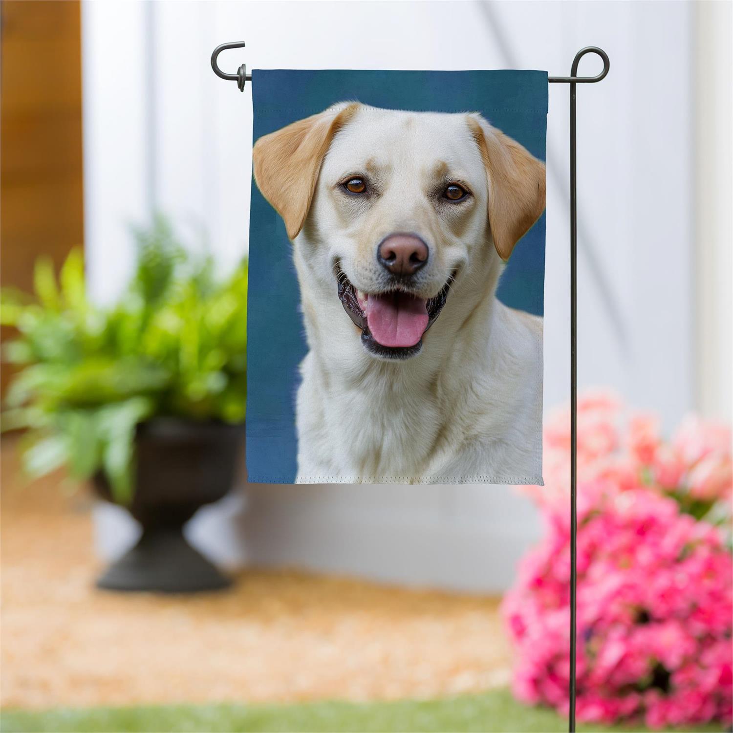 Pet Central Photo Dogs, Labrador Retriever Suede Garden Flag