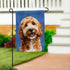 Pet Central Photo Dogs, Goldendoodle Suede Garden Flag