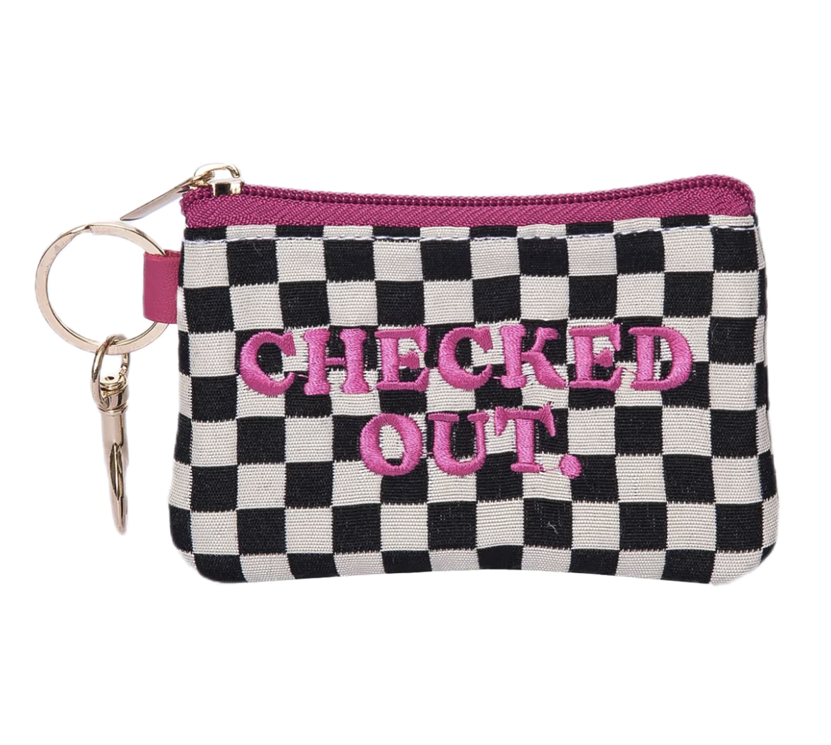 CHECKERED ZIP WALLET - A. Dodson's