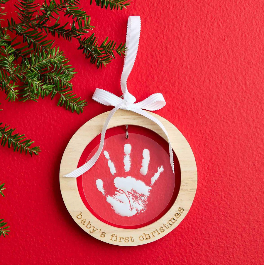 BABY'S FIRST HANDPRINT ORNAMENT KIT BY MUD PIE - A. Dodson's