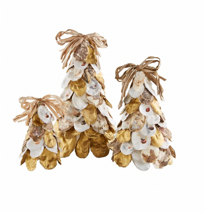 GOLD OYSTER SHELL TREES BY MUD PIE