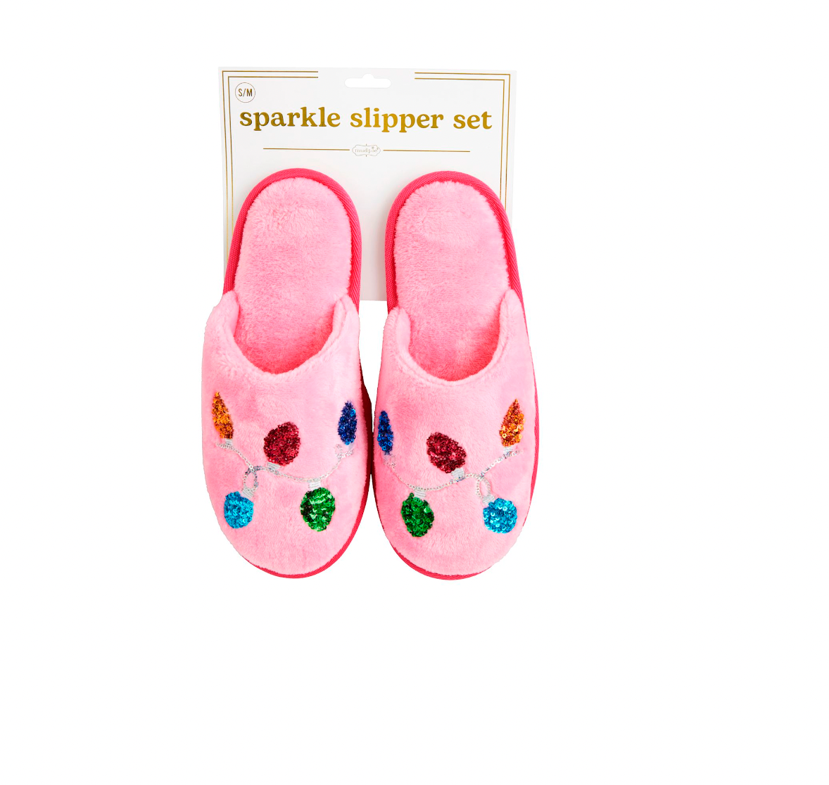 HOLIDAY SPARKLE SLIPPERS BY MUD PIE - A. Dodson's