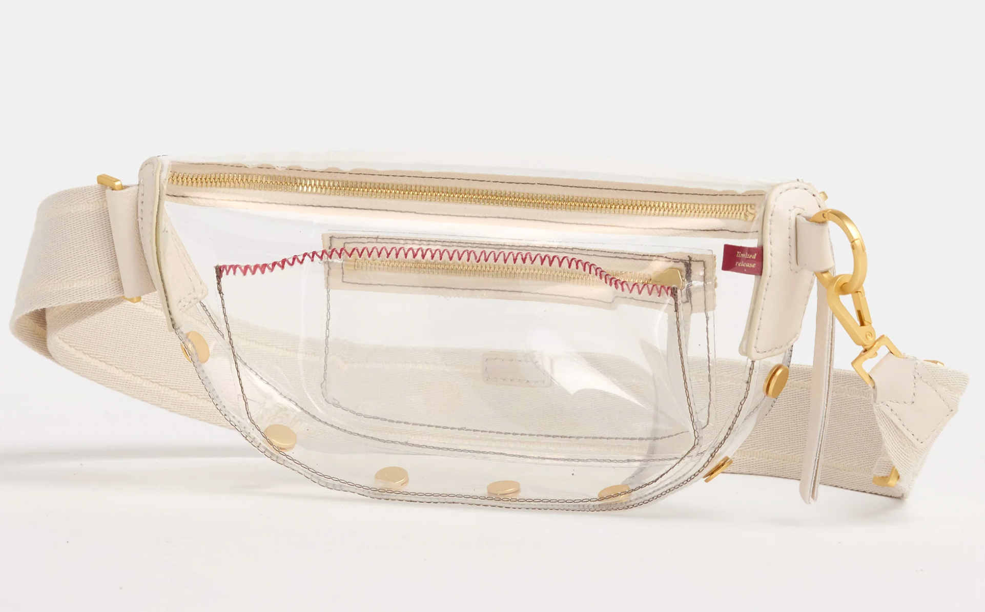 Hammitt Charles Crossbody Med Clear-Calla Lily White - A. Dodson's