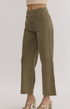 Olive High Waisted Pant - A. Dodson's